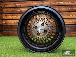 Ratlankis AVID AV18 BBS Style R15X8J 4x100 ET25 73.1 Matt Black Machine Face+Bronze Clear Coat