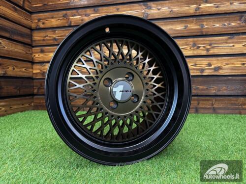 Ratlankis AVID AV18 BBS Style R15X8J 4x100 ET25 73.1 Matt Black Machine Face+Bronze Clear Coat