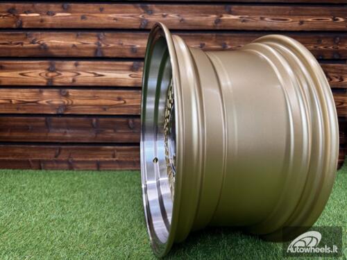 Ratlankis AVID AV18 BBS Style R15X8J 4x100 ET25 73.1 Gold Machine Lip+Machine Center