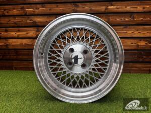 Ratlankis AVID AV18 BBS Style R15X8J 4x100 ET25 73.1 Silver Machine Lip+Machine Center