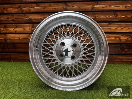Ratlankis AVID AV18 BBS Style R15X8J 4x100 ET25 73.1 Silver Machine Lip+Machine Center