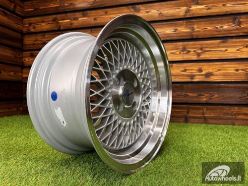 Ratlankis AVID AV18 BBS Style R15X8J 4x100 ET25 73.1 Silver Machine Lip+Machine Center