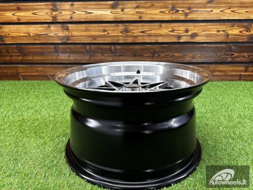 Ratlankis Work Equip 03 Style R15X8J 4x100 ET10 73.1 Black Machine Face