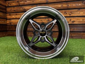 Ratlankis Autostar Kanji Style R13X7J 4x100 ET-8 CB 73.1 Gunmetal Machine Face
