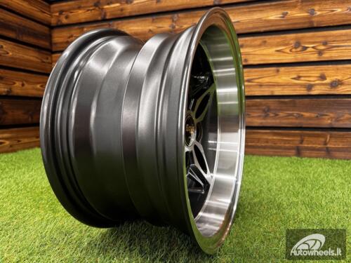 Ratlankis Autostar Kanji Style R13X7J 4x100 ET-8 CB 73.1 Gunmetal Machine Face