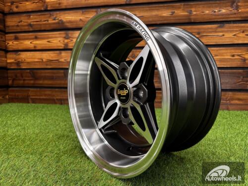 Ratlankis Autostar Kanji Style R13X7J 4x100 ET-8 CB 73.1 Gunmetal Machine Face