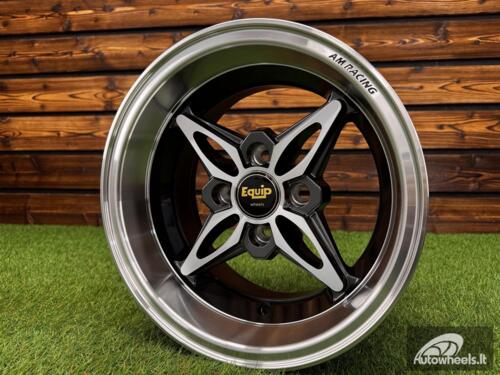 Ratlankis Autostar Kanji Style R13X7J 4x100 ET-8 CB 73.1 Gunmetal Machine Face