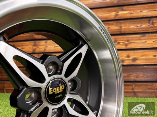 Ratlankis Autostar Kanji Style R13X7J 4x100 ET-8 CB 73.1 Gunmetal Machine Face