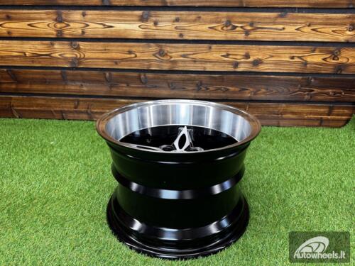 Ratlankis Autostar Kanji Style R14X9J 4x100 ET-13 CB 73.1 Black Machine Face