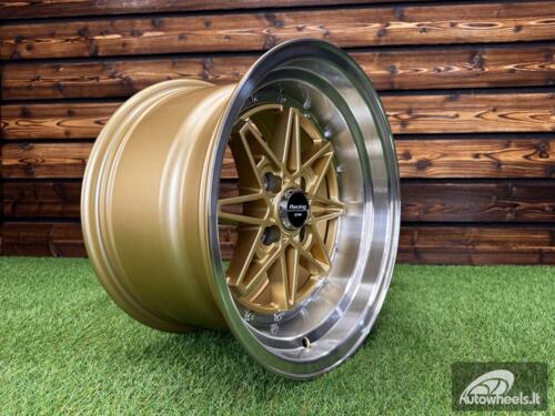 Ratlankis Autostar Kanji Style R15X9J 4x100 ET10 CB 67.1 Gold Machine Lip