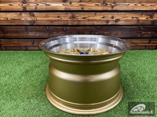 Ratlankis Autostar Kanji Style R15X9J 4x100 ET10 CB 67.1 Gold Machine Lip
