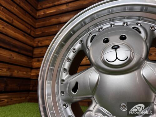 Ratlankis Ronal Teddy Bear Style R15X8J 5X114.3 ET25 73.1 Silver Machine Lip (Toyota, Honda, Mazda)
