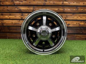 Ratlankis EMPI Sprint Star Style R15X5J 5X205 ET20 CB 154 Black Machine Face (For VW Beetle)