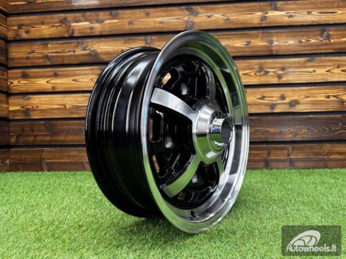 Ratlankis EMPI Sprint Star Style R15X5J 5X205 ET20 CB 154 Black Machine Face (For VW Beetle)