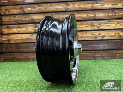 Ratlankis EMPI Sprint Star Style R15X5J 5X205 ET20 CB 154 Black Machine Face (For VW Beetle)