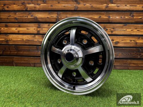 Ratlankis EMPI Sprint Star Style R15X5J 5X205 ET20 CB 154 Black Machine Face (For VW Beetle)