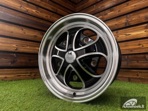 Ratlankis Iron Cross Style R15X5.5J 5X205 ET20 CB 153.6 Black Machine Face