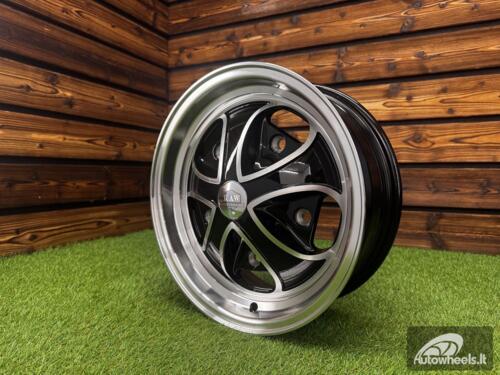 Ratlankis Iron Cross Style R15X5.5J 5X205 ET20 CB 153.6 Black Machine Face