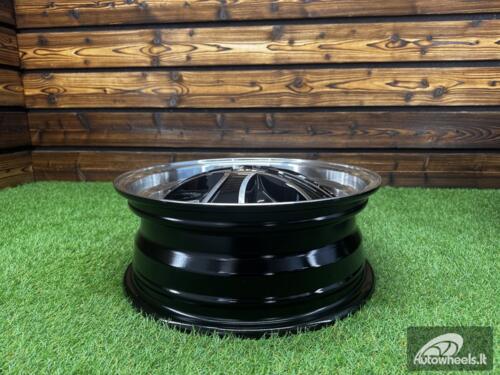 Ratlankis Iron Cross Style R15X5.5J 5X205 ET20 CB 153.6 Black Machine Face