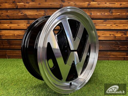 Ratlankis RR Style JDM R16X7J 5X112 ET30 CB 57.1 Black Machine Face (For VW)