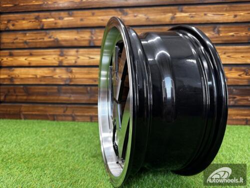 Ratlankis RR Style JDM R16X7J 5X112 ET30 CB 57.1 Black Machine Face (For VW)