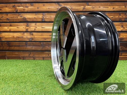 Ratlankis RR Style JDM R16X7J 5X112 ET30 CB 57.1 Black Machine Face (For VW)