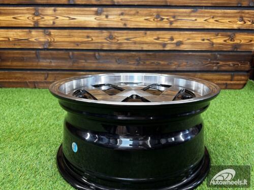Ratlankis RR Style JDM R16X7J 5X112 ET30 CB 57.1 Black Machine Face (For VW)