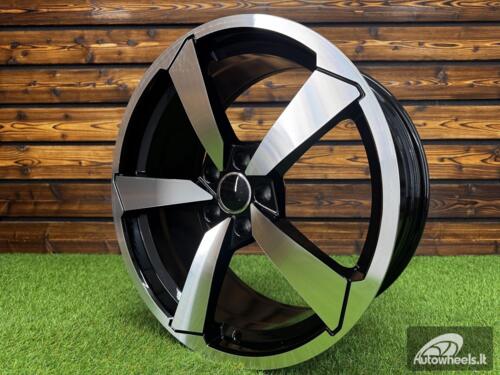 Ratlankis RS4 Style R19X8,5J 5X112 ET32 66.6 Black Machined Face (For AUD)