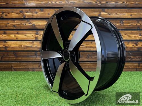 Ratlankis RS4 Style R19X8,5J 5X112 ET32 66.6 Black Machined Face (For AUD)