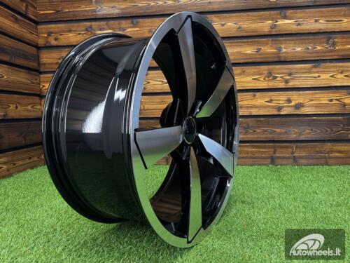 Ratlankis RS4 Style R19X8,5J 5X112 ET32 66.6 Black Machined Face (For AUD)