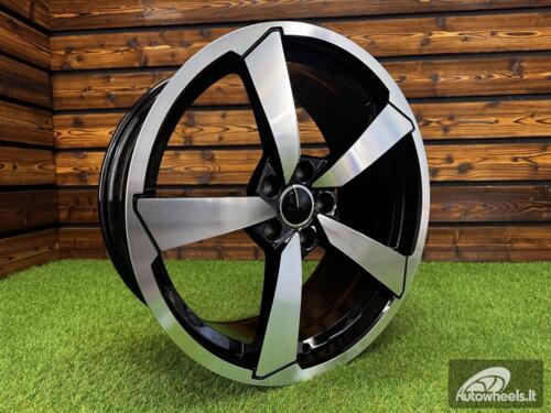 Ratlankis RS4 Style R19X8,5J 5X112 ET32 66.6 Black Machined Face (For AUD)