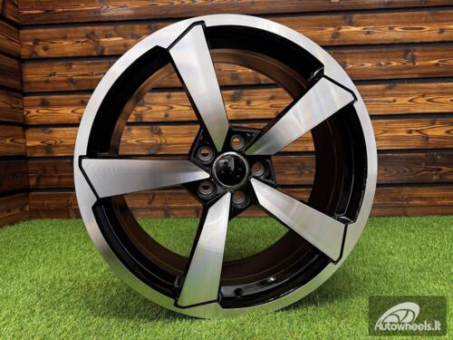 Ratlankis RS4 Style R19X8,5J 5X112 ET32 66.6 Black Machined Face (For AUD)