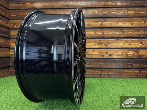 Ratlankis Brabus G Wagon Style R24X10J 5X112 ET35 CB 66.6 GLOSS BLACK MACHINED (For MER)