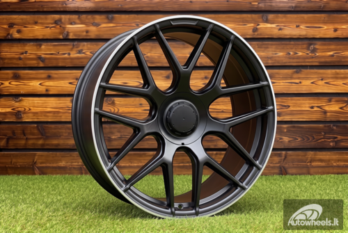Ratlankis R21x10  5X112  ET  44  66.6  B5318  (FBX491)  Black Polished (MB)  For MER  (Z6)  (HYBRID FORGED Rear+Front)