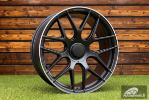 Ratlankis R21x11  5X112  ET  42  66.6  B5318  (FBX491)  Black Polished (MB)  For MER  (Z6)  (HYBRID FORGED Rear+Front)