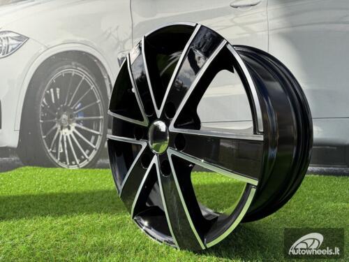 Ratlankis R18x8  6X120  ET  50  74.5  BK474  Black Polished (MB)  For FORD  (P)  ((max 1250kg))