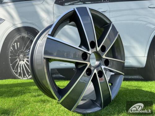 Ratlankis R17x7  6X120  ET  50  74.5  BK474  Grey Polished (MG)  For FORD  (P)  ((max 1250kg))