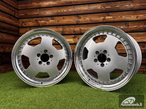 Ratlankis R18x8  5X112  ET  35  66.6  B5852  (FBX455)  Silver+Polished Lip (SP)  For MER  (Z6)  (HYBRID FORGED MONOBLOCK Style)