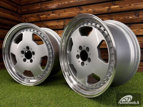 Ratlankis R18x8  5X112  ET  35  66.6  B5852  (FBX455)  Silver+Polished Lip (SP)  For MER  (Z6)  (HYBRID FORGED MONOBLOCK Style)