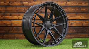 Ratlankis R21x9  5X112  ET  30  66.5  HX046F  Black Half Matt (BLHM)  For HAXER  (Z6)  (HYBRID FORGED Rear+Front)