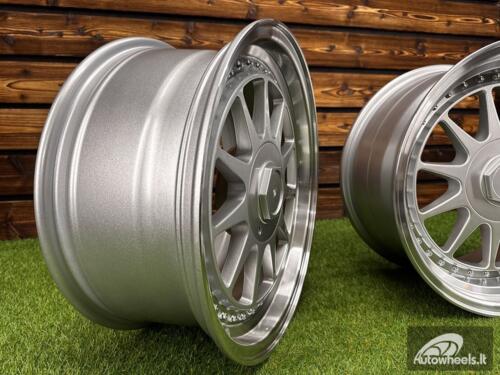 Ratlankis R16x8  5X120  ET  20  74.1  7962F  (XFA35)  Silver+Polished Lip (SP)  For RACIN  (K4)  (HARTGE Style Rear+Front)