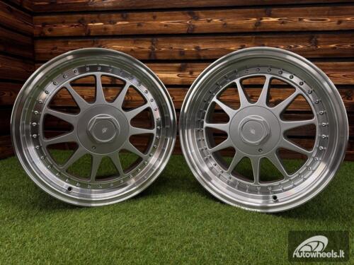Ratlankis R17x8.5  5X120  ET  30  74.1  7962F  (XFA35)  Silver+Polished Lip (SP)  For RACIN  (K4)  (HARTGE Style Rear+Front)