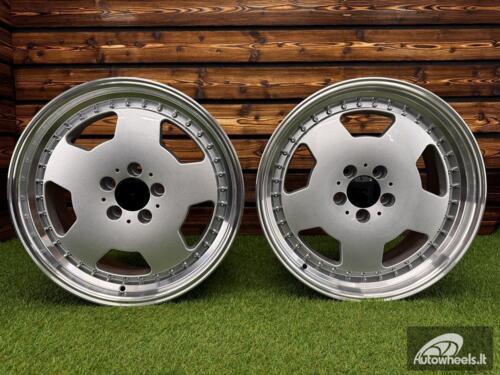 Ratlankis R18x8  5X112  ET  30  66.6  B5852  (FBX455)  Silver+Polished Lip (SP)  For MER  (Z6)  (HYBRID FORGED MONOBLOCK Style)