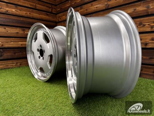 Ratlankis R18x8  5X112  ET  30  66.6  B5852  (FBX455)  Silver+Polished Lip (SP)  For MER  (Z6)  (HYBRID FORGED MONOBLOCK Style)