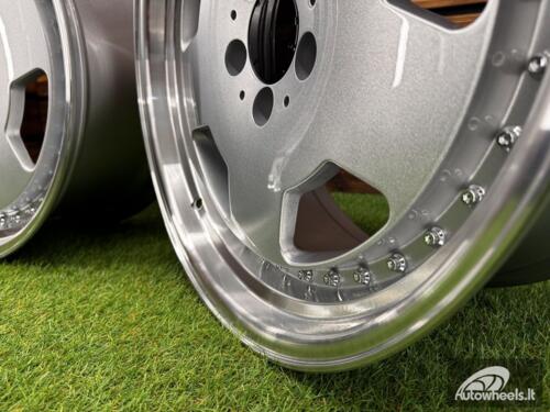 Ratlankis R18x8  5X112  ET  30  66.6  B5852  (FBX455)  Silver+Polished Lip (SP)  For MER  (Z6)  (HYBRID FORGED MONOBLOCK Style)
