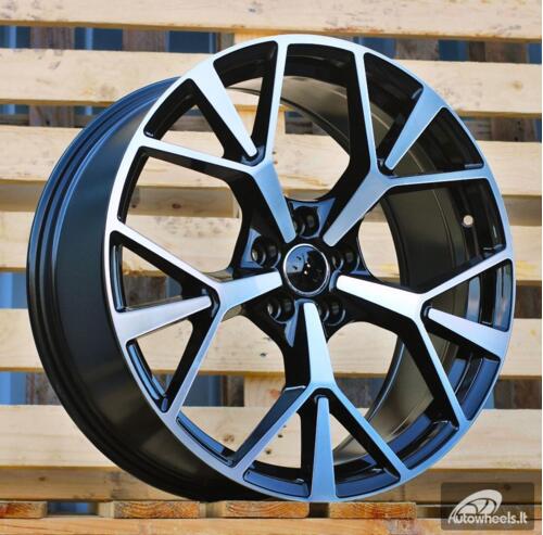 Ratlankis R20x8.5  5X112  ET  38  57.1  3S1385  (IN3624F)  Black Polished (MB)  For AUD  (Z7)  (HYBRID FORGED New Q3)