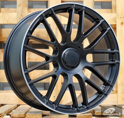 Ratlankis R17x7.5  5X112  ET  40  66.6  B1268  (H3368F)  Black Half Matt+Polished Lip (BLHMPL)  For MER  (Z7)  (HYBRID FORGED)