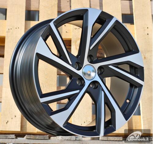 Ratlankis R18x8  5X108  ET  45  63.3  FE183  (YF5772)  Black Polished Half Matt (MBHM)  For VOLVO  (Z3+Z7)  (HYBRID FORGED)