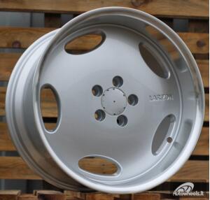 Ratlankis R18x8.5  5X112  ET  35  66.6  B1563  (IN8250)  Silver+Polished Lip (SP)  For MER  (Z7)  (MONOBLOCK Style Rear+Front)