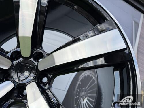 Ratlankis R22x11.5  5X130  ET  61  71.6  FC021  Black Polished (MB)  For PORCH  (Z7)  (Rear+Front)